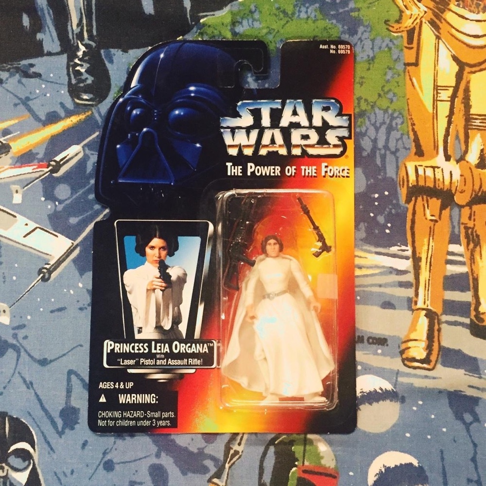 Vintage 1995 Star Wars Power of The Force Princess Leia Organa Action Figure